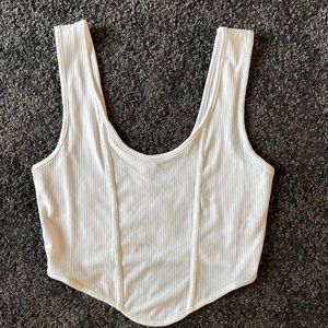 White corset tank NWOT
